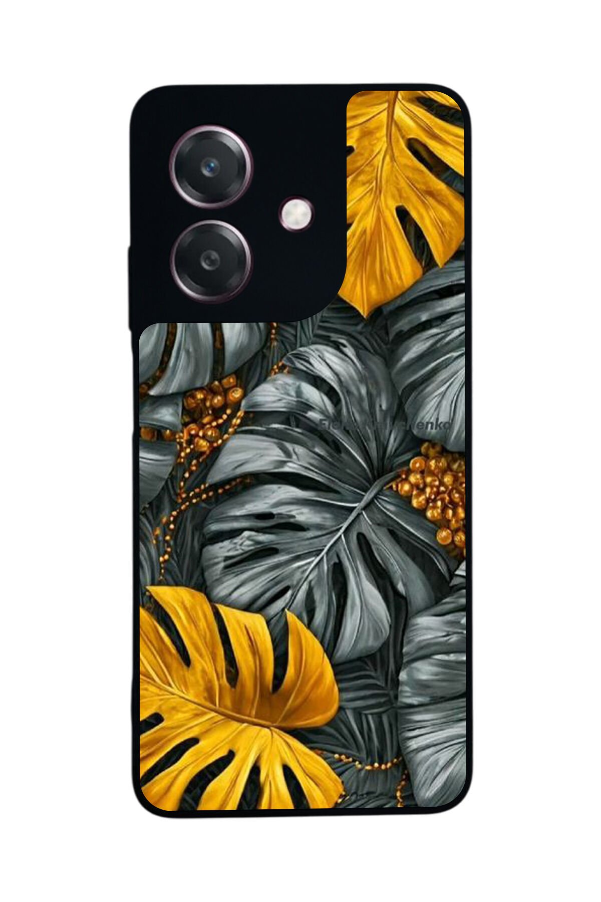 Oppo A3 5G Uyumlu Botanik Tasarımlı Glossy Premium Kılıf