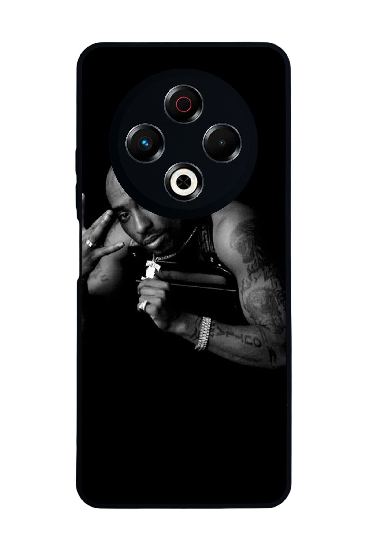 Tecno Spark 30 Uyumlu Tupac Tasarımlı Glossy Premium Kılıf