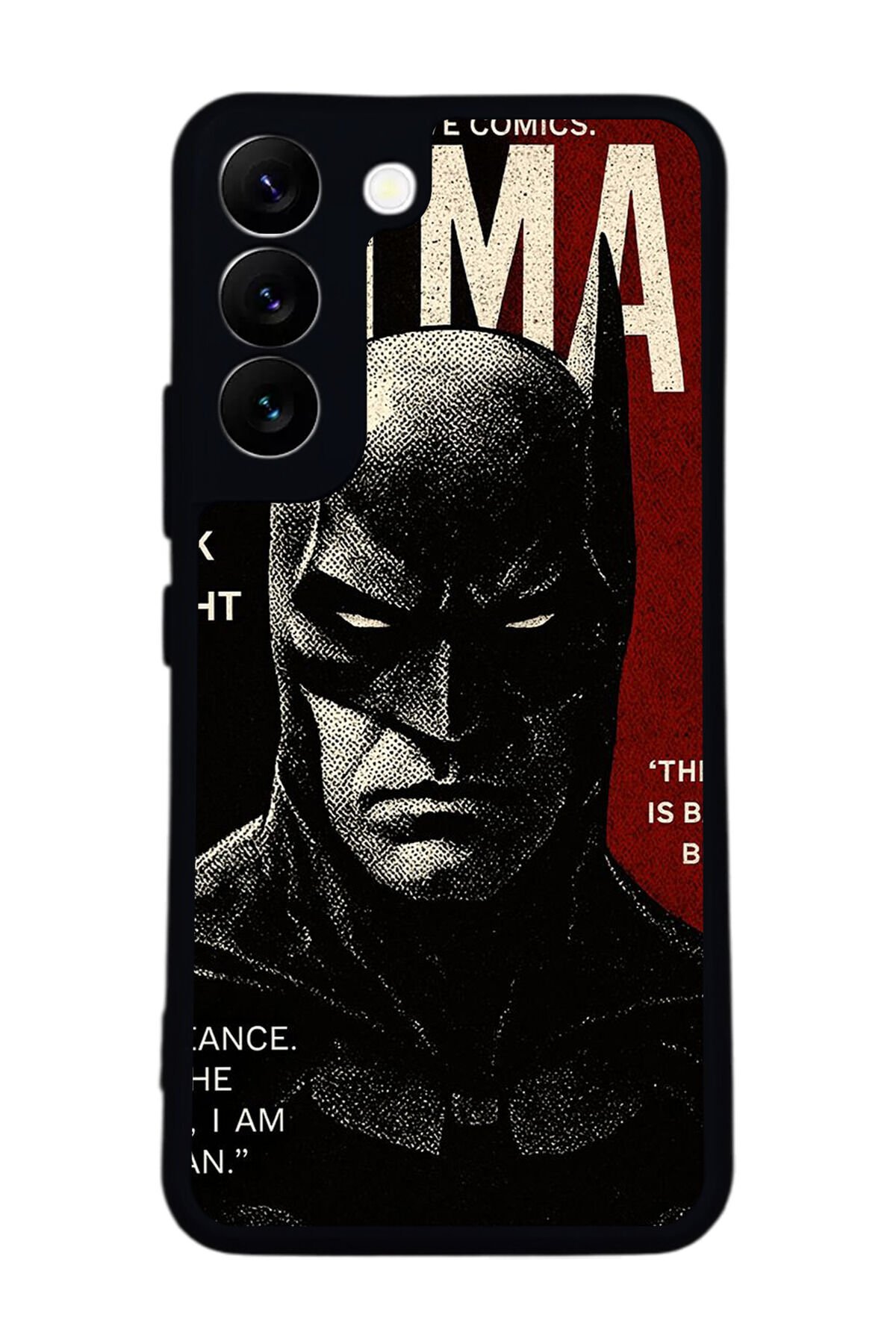 Samsung Galaxy S22 Uyumlu Batman Tasarımlı Glossy Premium Kılıf