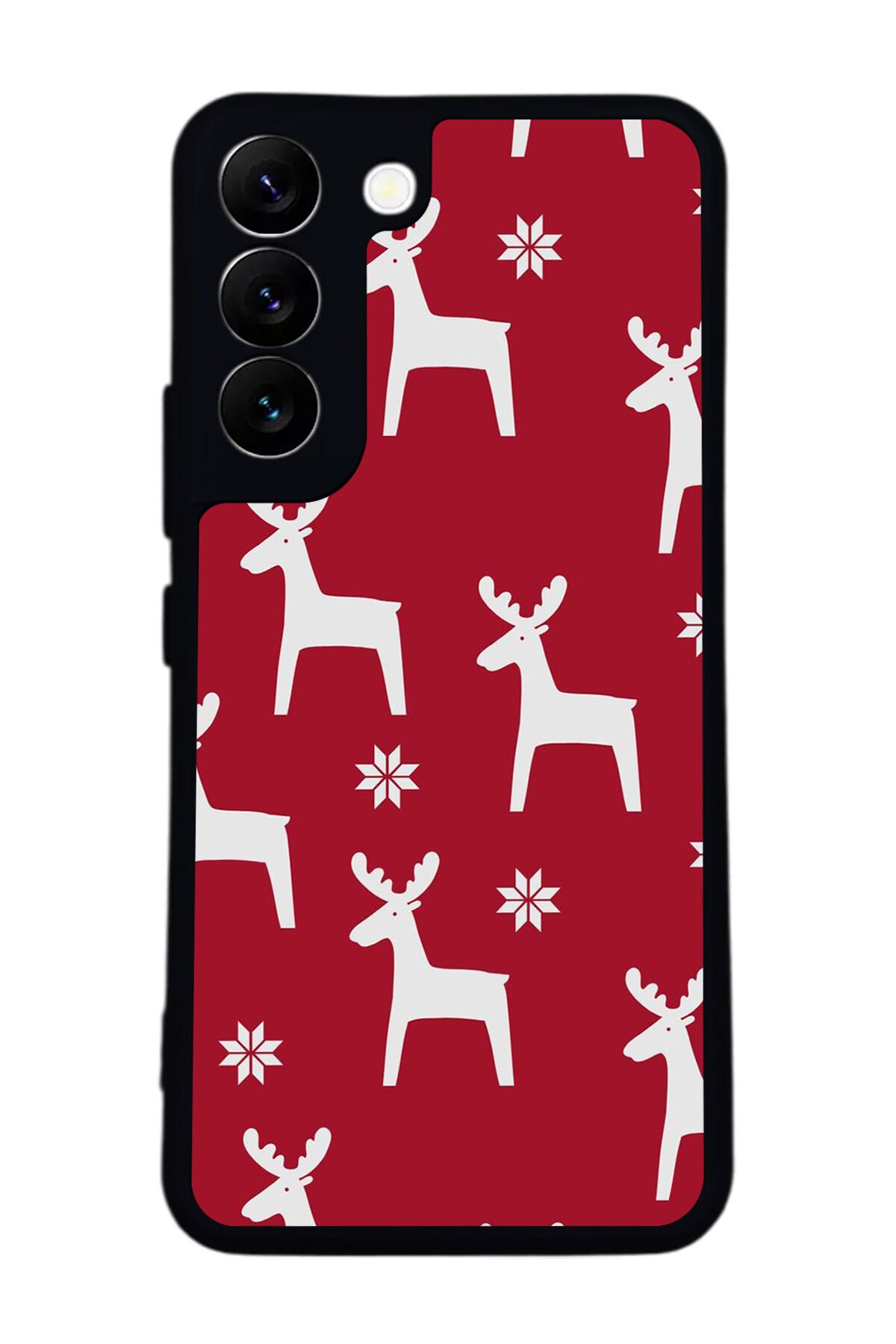 Samsung Galaxy S22 Uyumlu Yilbasi Christmas Tasarımlı Glossy Premium Kılıf