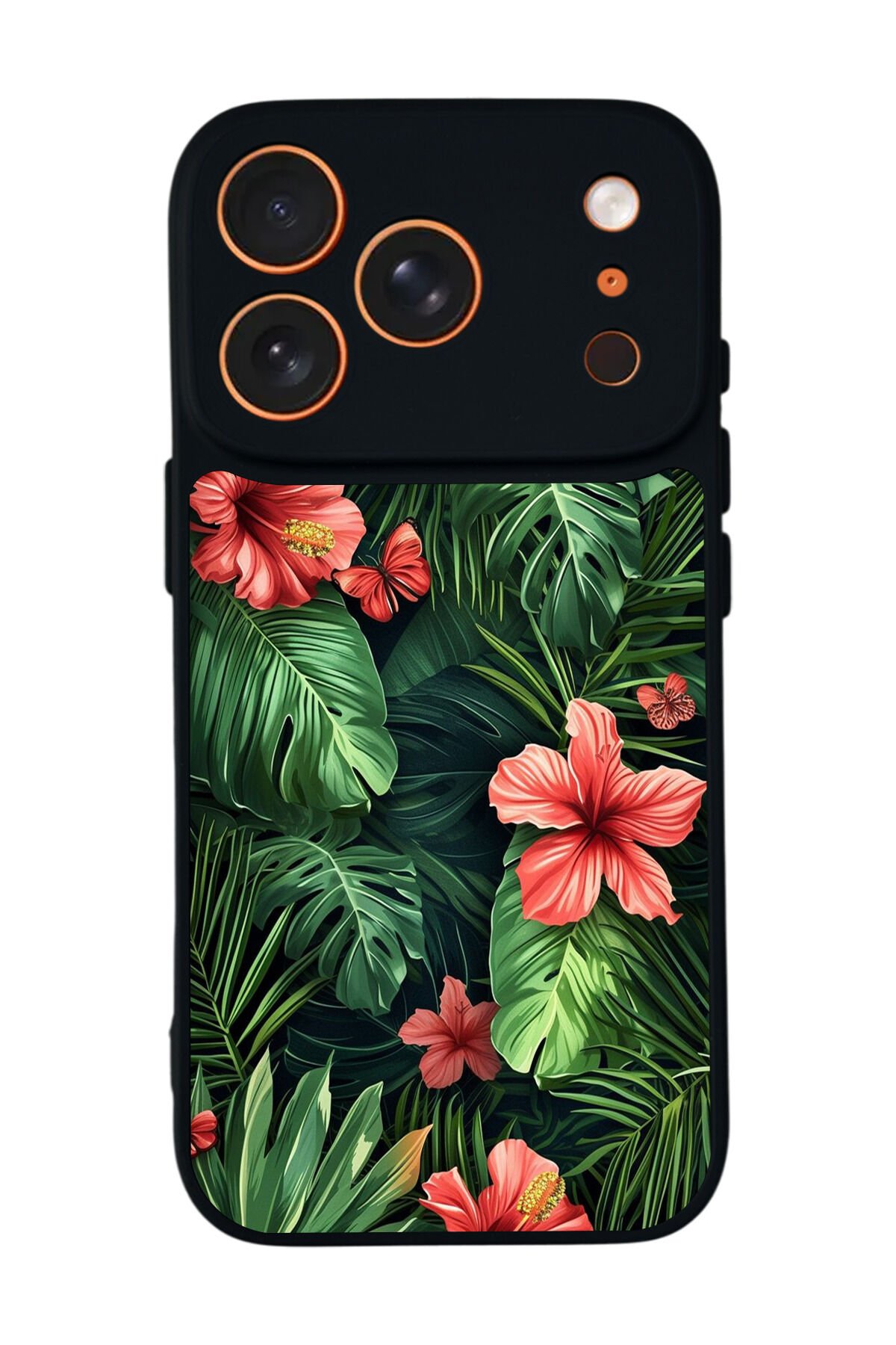 iPhone 17 Pro Max Uyumlu Botanik Tasarımlı Glossy Premium Kılıf