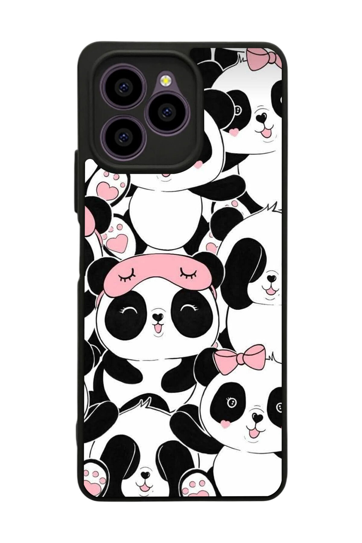 Omix X6 Uyumlu Panda Tasarımlı Glossy Premium Kılıf