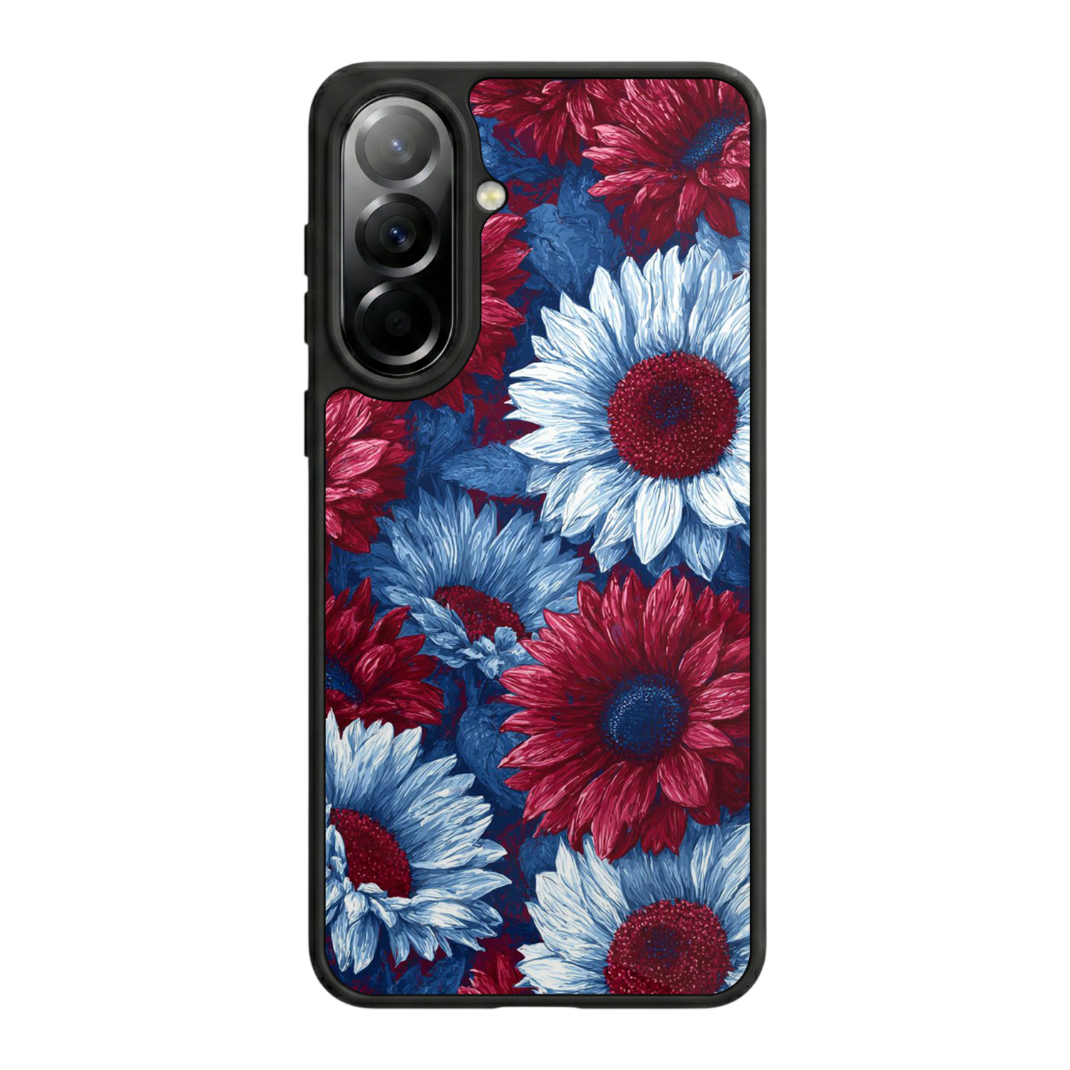 Samsung Galaxy A37 Uyumlu Cicek Tasarımlı Glossy Premium Kılıf