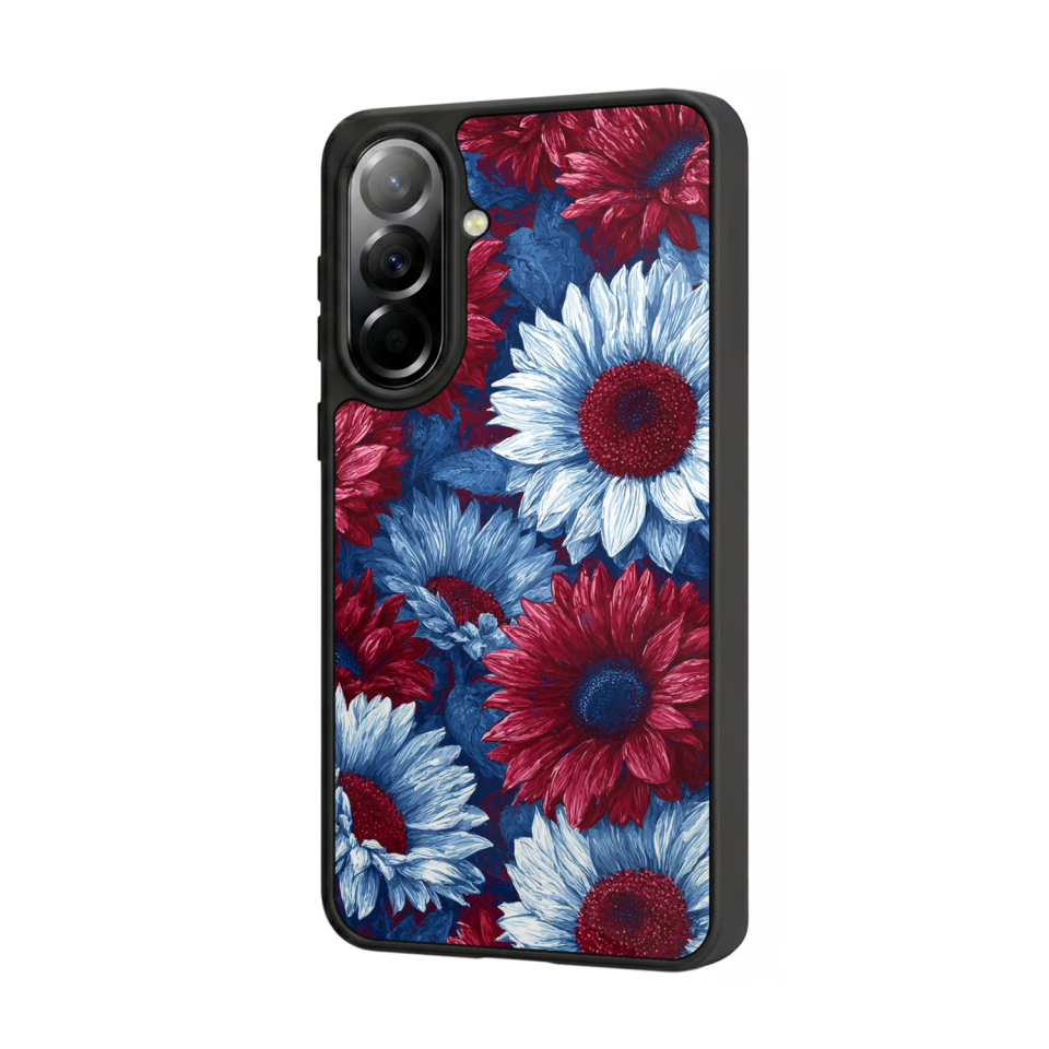 Samsung Galaxy A37 Uyumlu Cicek Tasarımlı Glossy Premium Kılıf