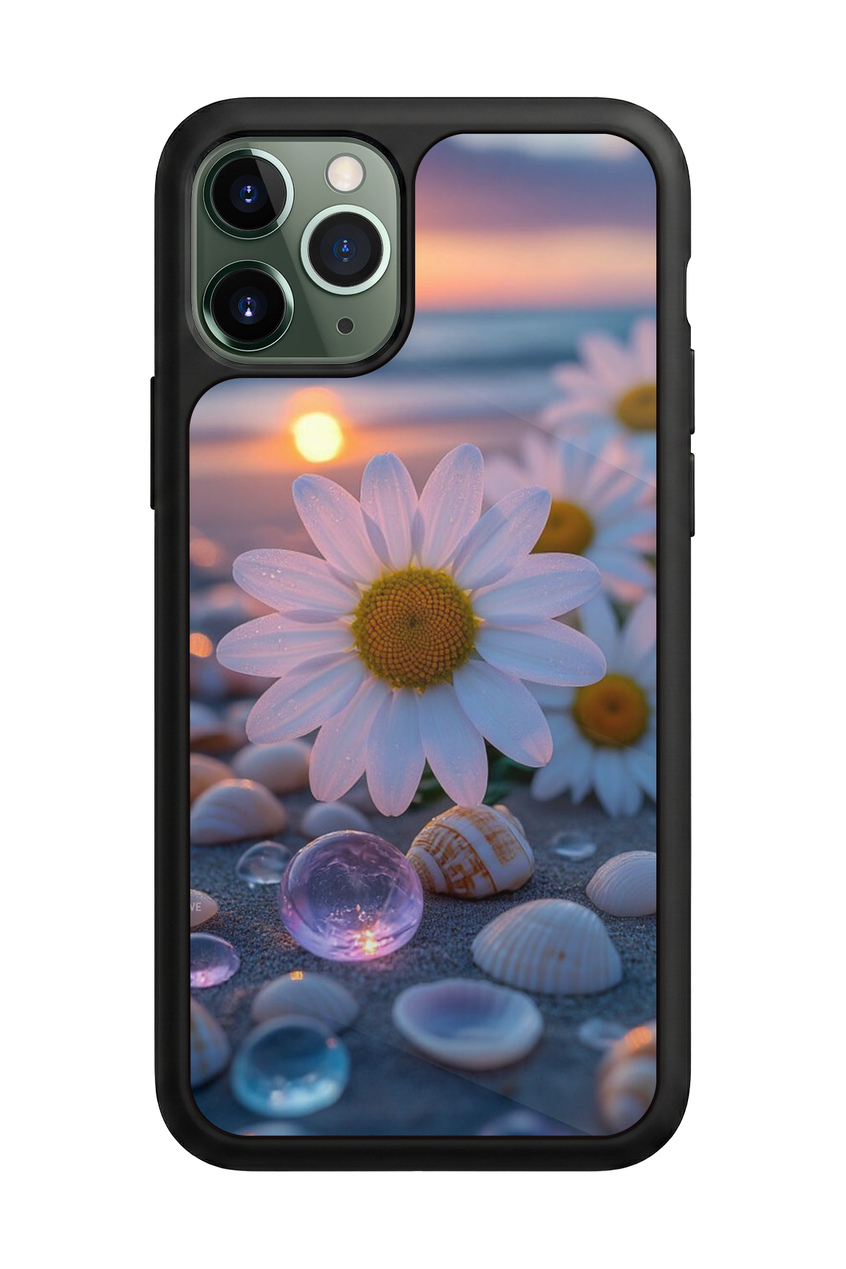 iPhone 11 Pro Max Uyumlu Cicek Tasarımlı Glossy Premium Kılıf