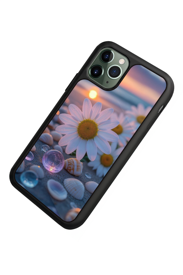 iPhone 11 Pro Max Uyumlu Cicek Tasarımlı Glossy Premium Kılıf