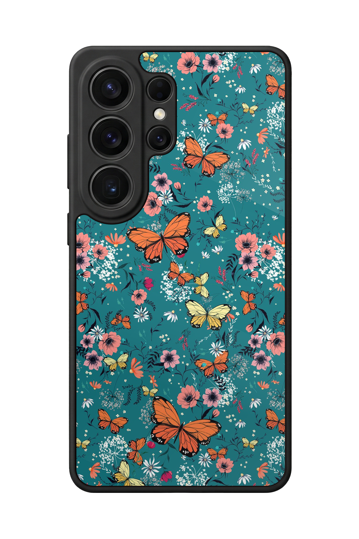 Samsung Galaxy S26 Ultra Uyumlu Floral Tasarımlı Glossy Premium Kılıf