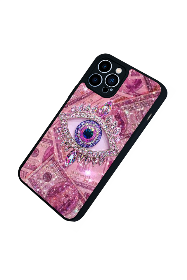 iPhone 13 Pro Max Uyumlu Göz Tasarımlı Glossy Premium Kılıf