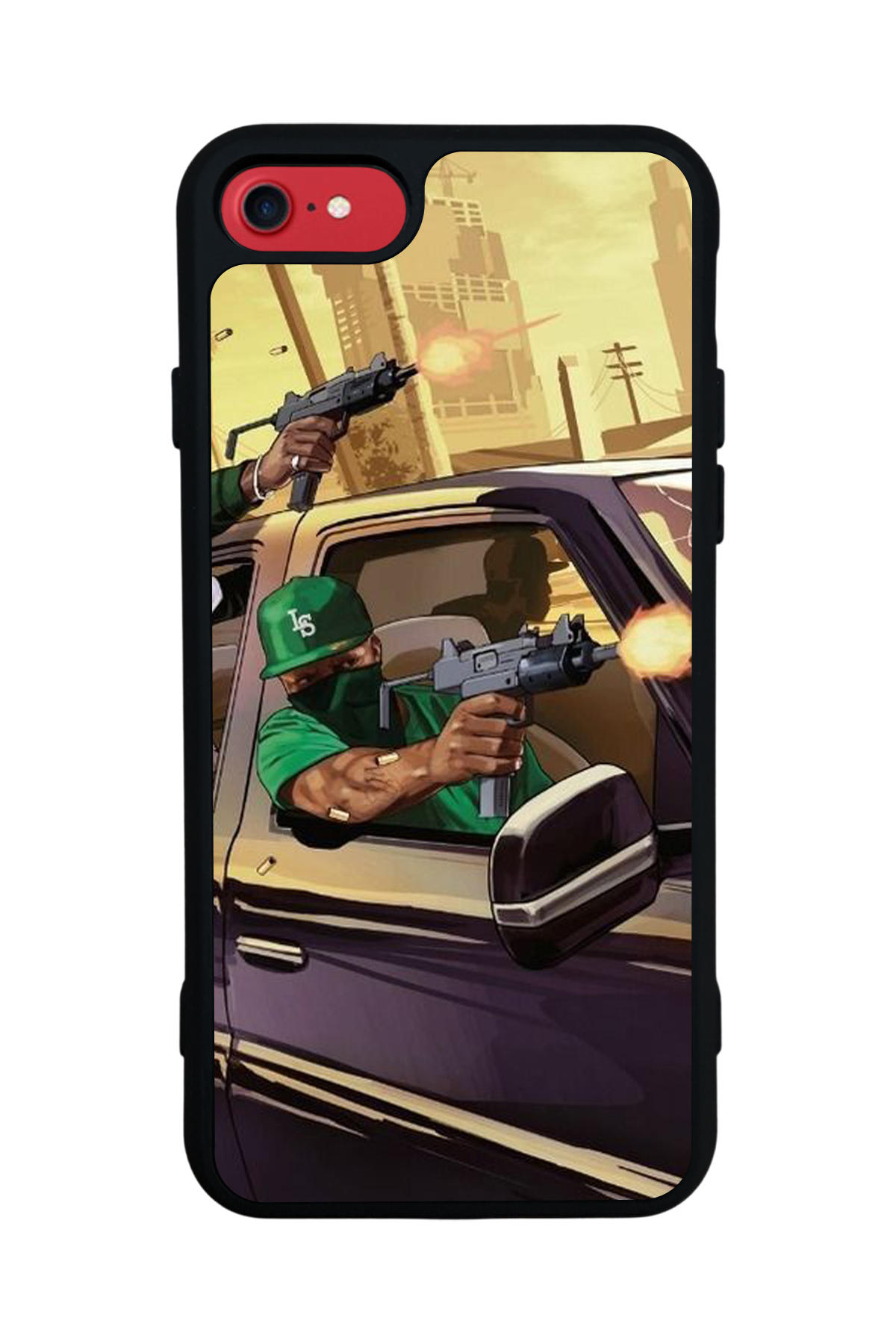 iPhone SE Uyumlu GTA Tasarımlı Glossy Premium Kılıf