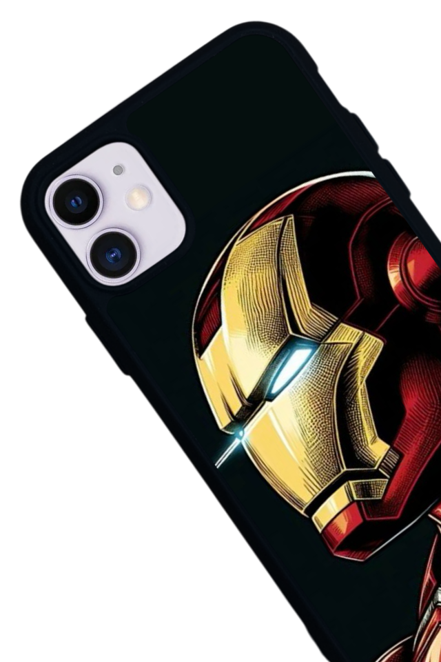 iPhone 11 Uyumlu  Iron Man ( Demir Adam ) Tasarımlı Glossy Premium Kılıf