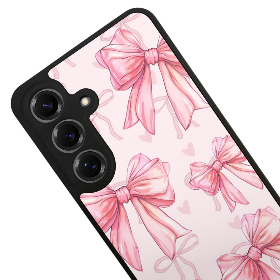 Samsung Galaxy S25 Uyumlu Kurdele Tasarımlı Glossy Premium Kılıf