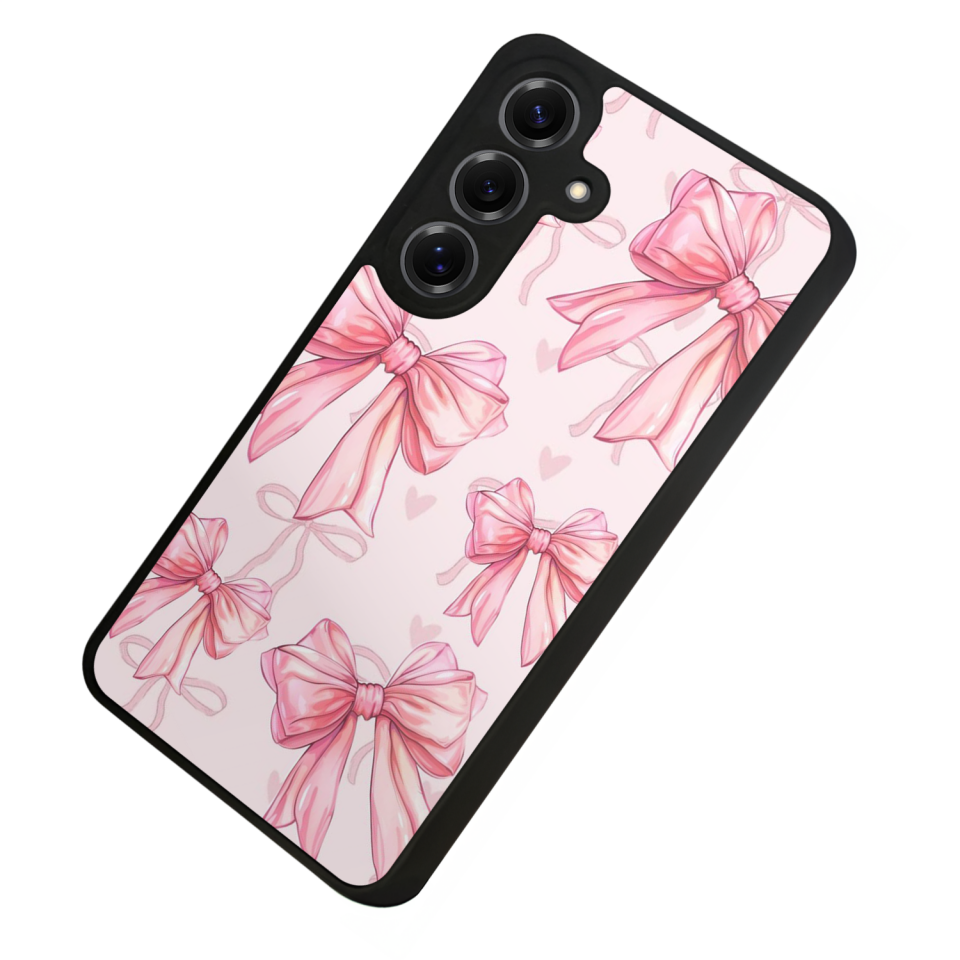 Samsung Galaxy S25 Uyumlu Kurdele Tasarımlı Glossy Premium Kılıf
