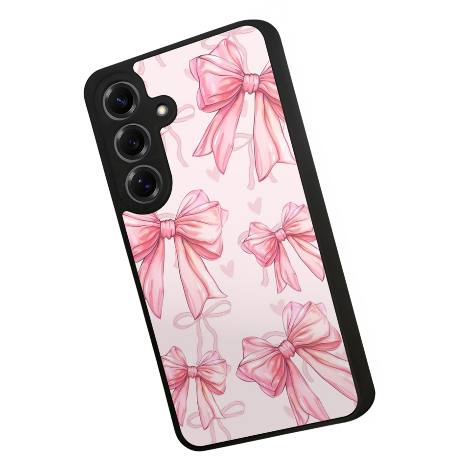 Samsung Galaxy S25 Uyumlu Kurdele Tasarımlı Glossy Premium Kılıf