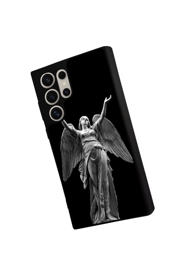 Samsung Galaxy S22 Ultra Uyumlu Melek Tasarımlı Glossy Premium Kılıf