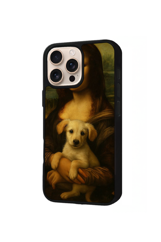 iPhone 14 Pro Max Uyumlu Monalisa Tasarımlı Glossy Premium Kılıf