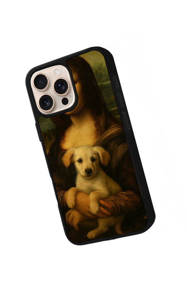 iPhone 14 Pro Max Uyumlu Monalisa Tasarımlı Glossy Premium Kılıf