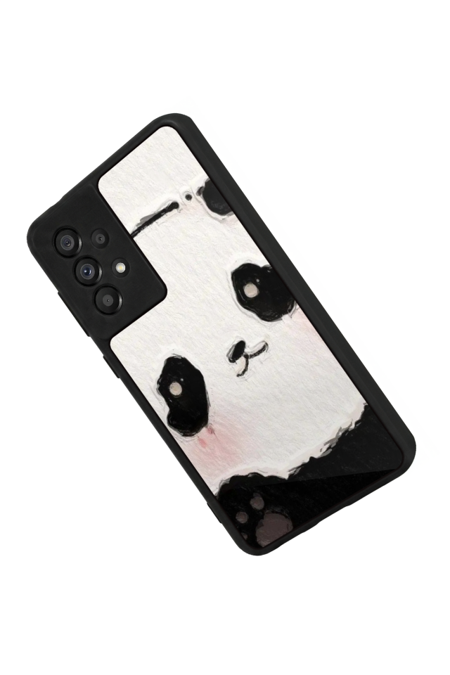 Samsung Galaxy A73 Uyumlu Panda Tasarımlı Glossy Premium Kılıf