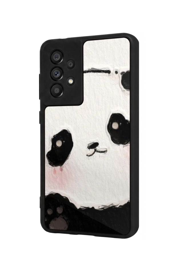 Samsung Galaxy A73 Uyumlu Panda Tasarımlı Glossy Premium Kılıf