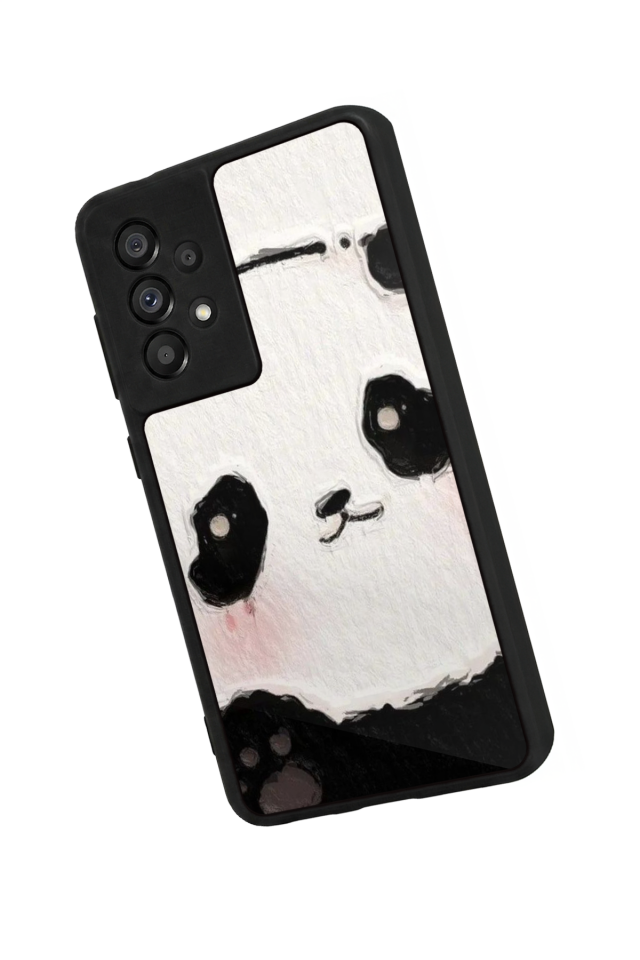 Samsung Galaxy A73 Uyumlu Panda Tasarımlı Glossy Premium Kılıf