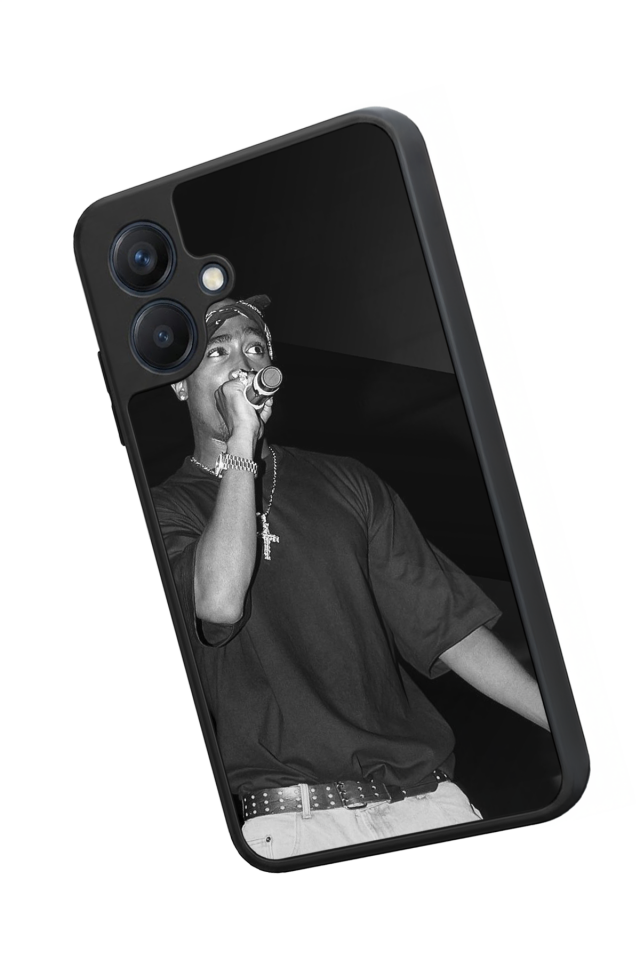 Samsung Galaxy A07 Uyumlu Tupac Tasarımlı Glossy Premium Kılıf