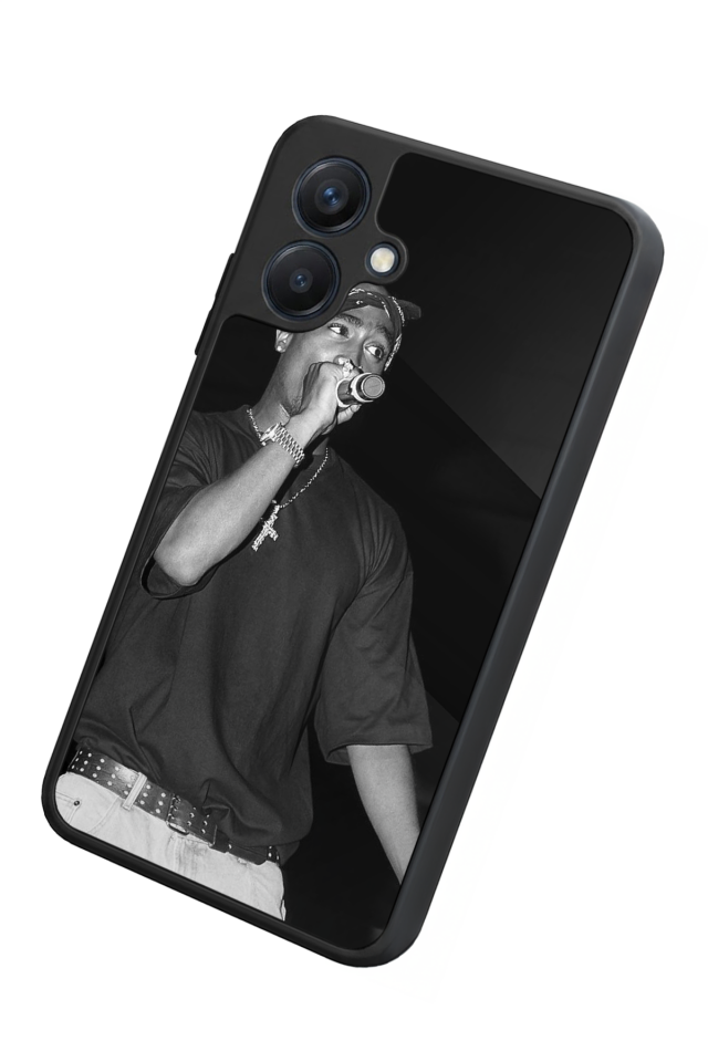 Samsung Galaxy A07 Uyumlu Tupac Tasarımlı Glossy Premium Kılıf