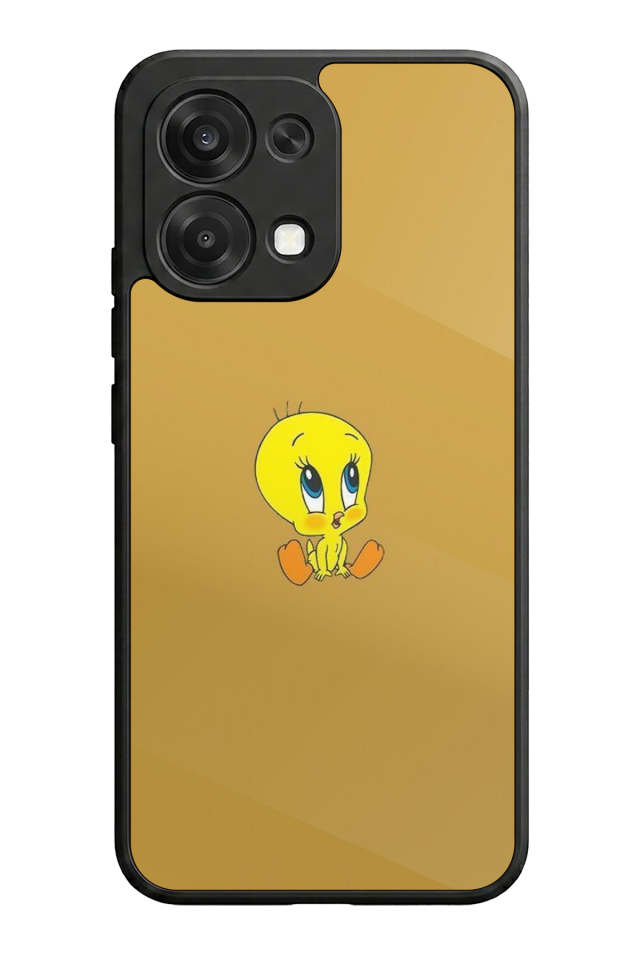 Oppo A6 Pro Uyumlu Tweety Tasarımlı Glossy Premium Kılıf