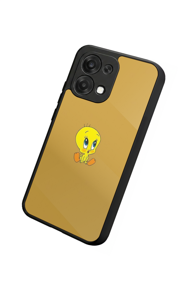 Oppo A6 Pro Uyumlu Tweety Tasarımlı Glossy Premium Kılıf