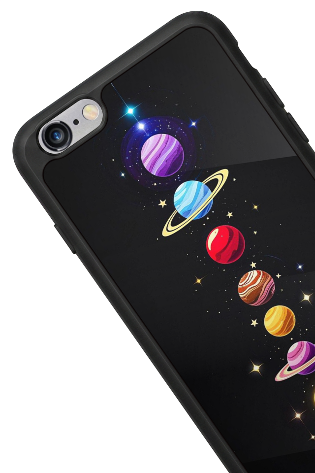 iPhone 6s Plus Uyumlu Uzay Tasarımlı Glossy Premium Kılıf