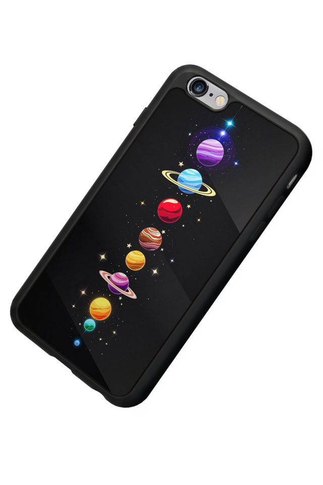 iPhone 6s Plus Uyumlu Uzay Tasarımlı Glossy Premium Kılıf