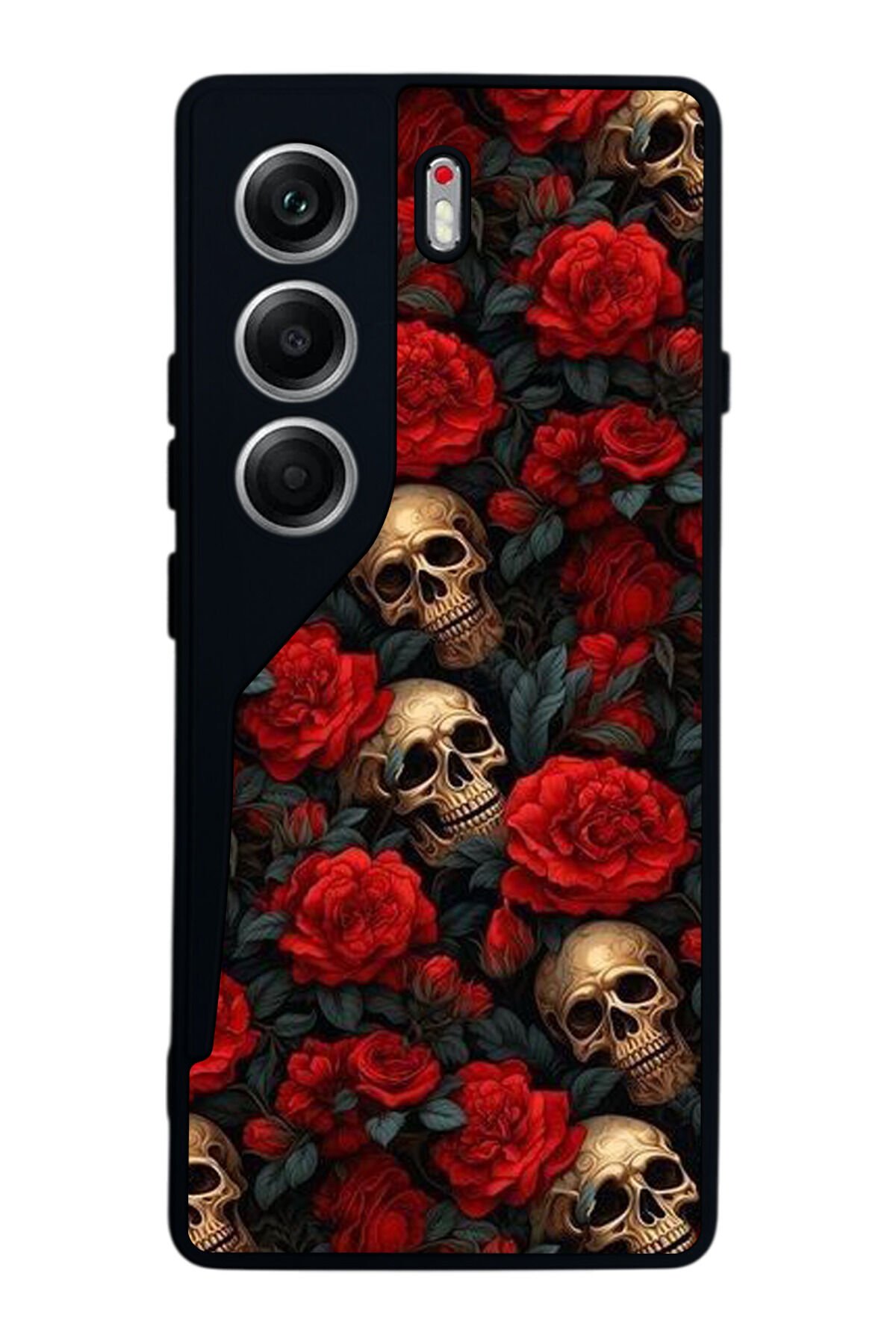 Tecno Camon 40 Uyumlu KuruKafa Tasarımlı Glossy Premium Kılıf