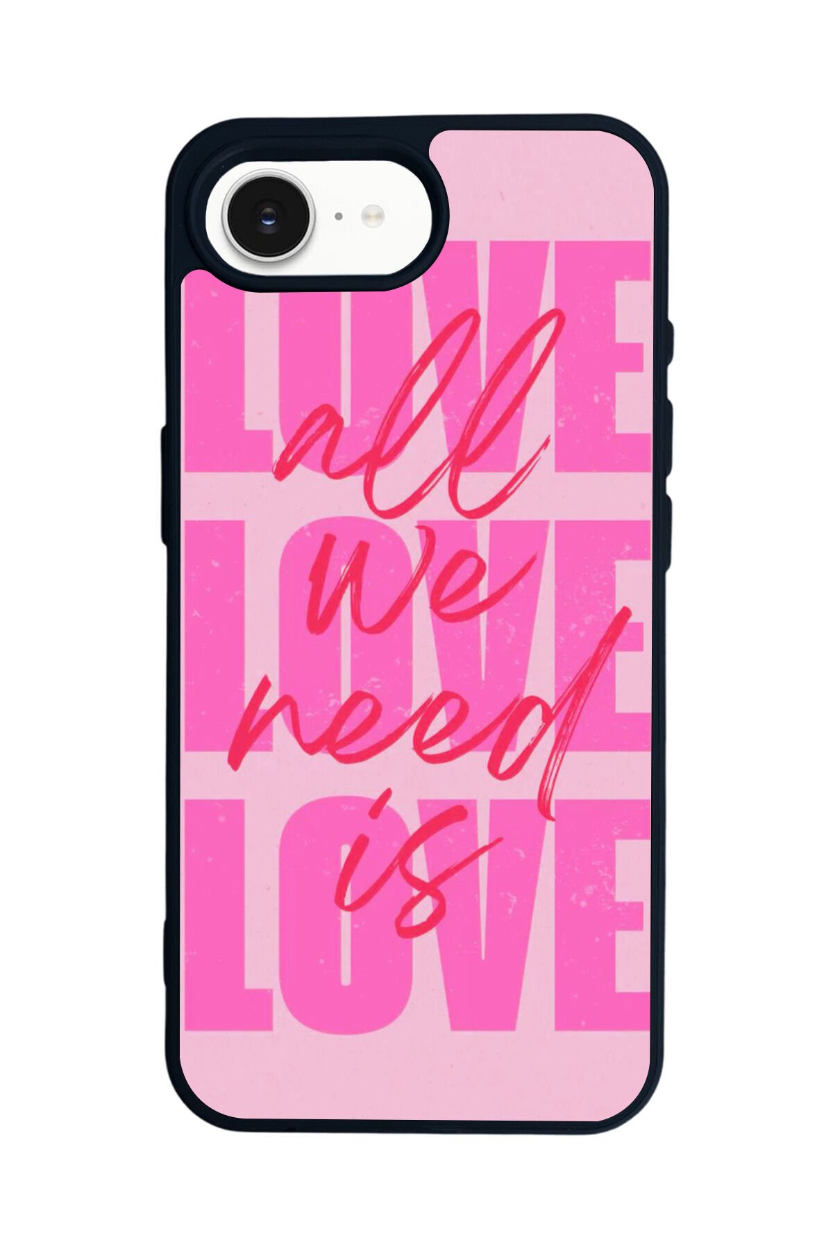 iPhone 16E Uyumlu Love Tasarımlı Glossy Premium Kılıf