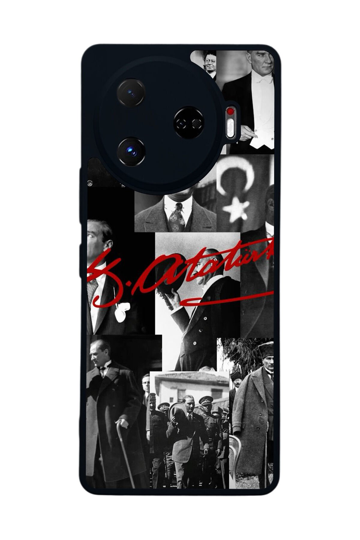 Tecno Camon 30 Pro Uyumlu Mustafa Kemal Ataturk Tasarımlı Glossy Premium Kılıf