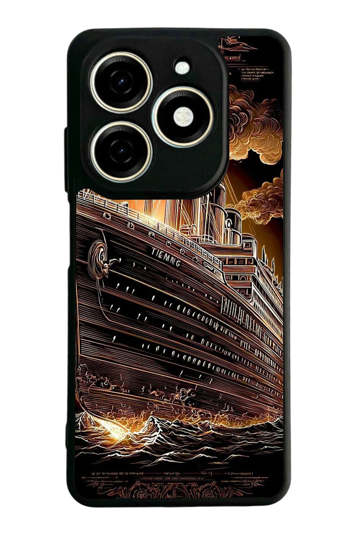 Infınıx Smart 8 Pro Uyumlu Korsan Tasarımlı Glossy Premium Kılıf