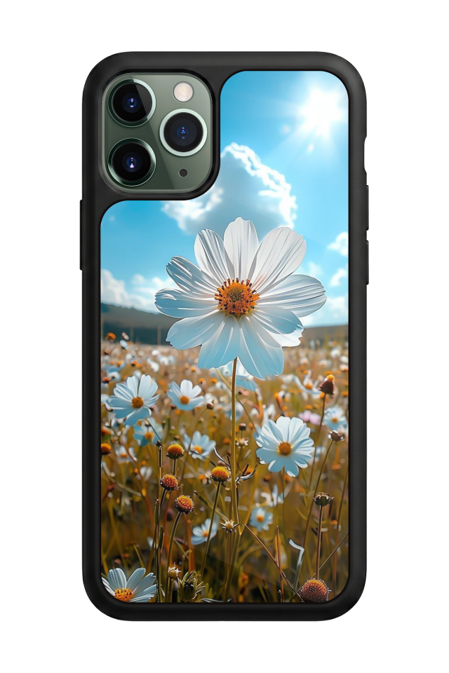iPhone 11 Pro Max Uyumlu Cicek Tasarımlı Glossy Premium Kılıf