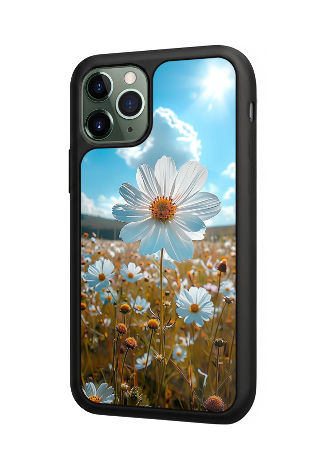 iPhone 11 Pro Max Uyumlu Cicek Tasarımlı Glossy Premium Kılıf