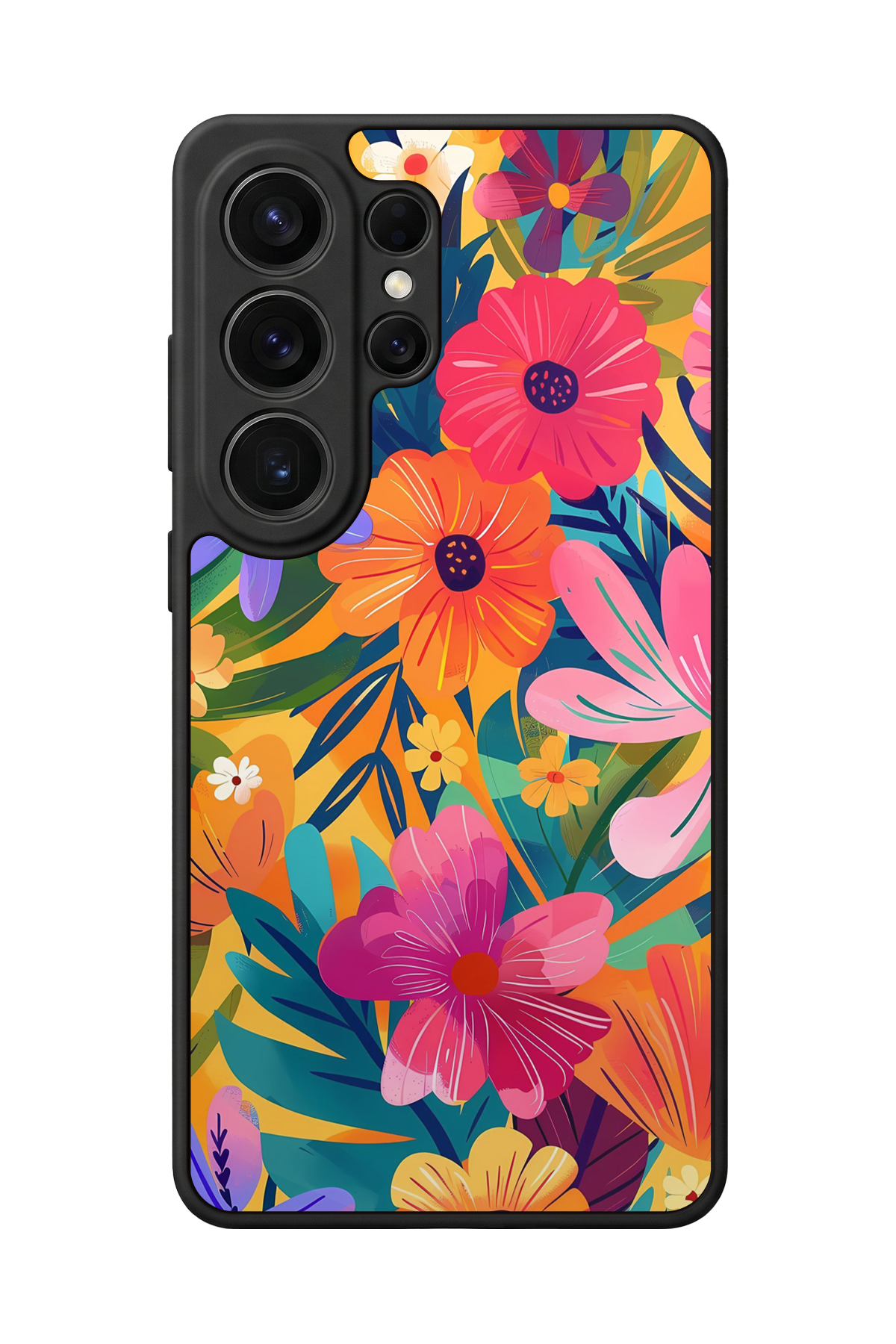 Samsung Galaxy S26 Ultra Uyumlu Floral Tasarımlı Glossy Premium Kılıf