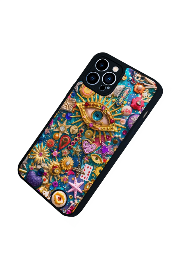 iPhone 13 Pro Max Uyumlu Göz Tasarımlı Glossy Premium Kılıf