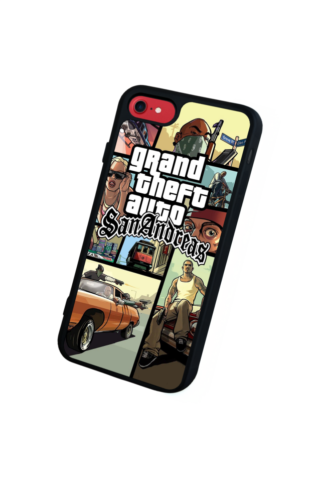 iPhone SE Uyumlu GTA Tasarımlı Glossy Premium Kılıf