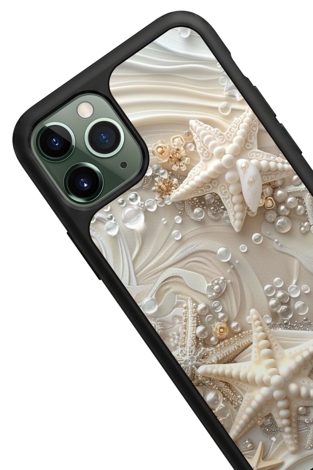 iPhone 11 Pro Uyumlu  İnci Tasarımlı Glossy Premium Kılıf