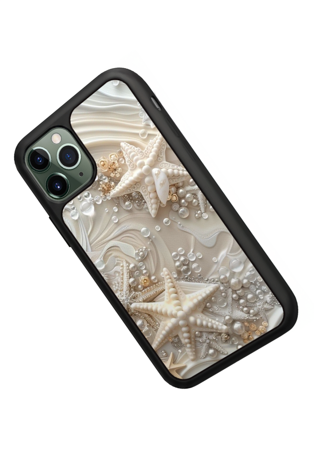 iPhone 11 Pro Uyumlu  İnci Tasarımlı Glossy Premium Kılıf