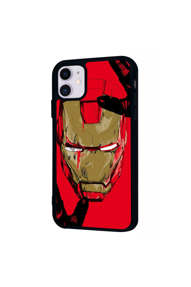 iPhone 11 Uyumlu  Iron Man ( Demir Adam ) Tasarımlı Glossy Premium Kılıf