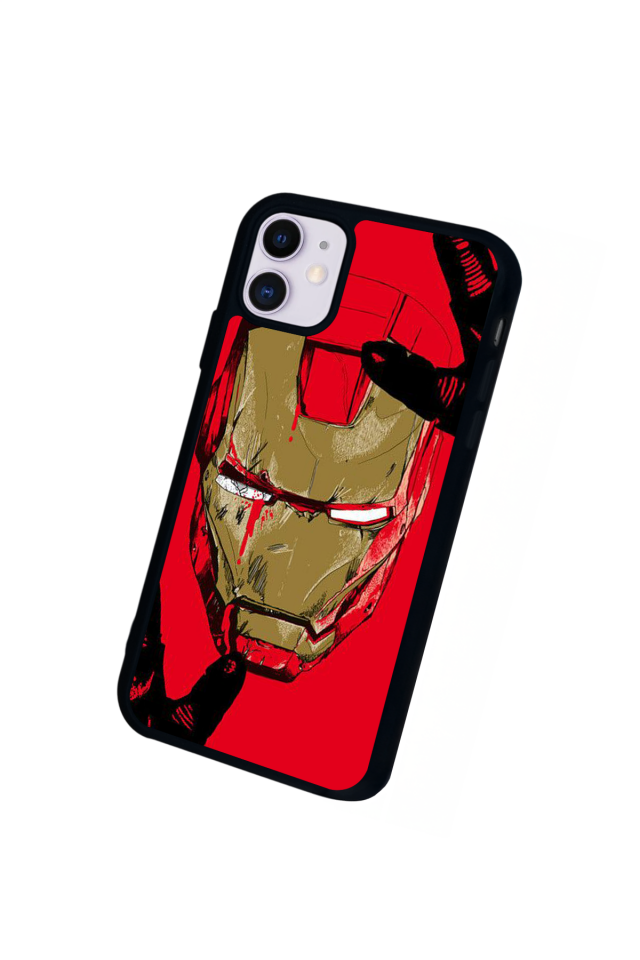 iPhone 11 Uyumlu  Iron Man ( Demir Adam ) Tasarımlı Glossy Premium Kılıf