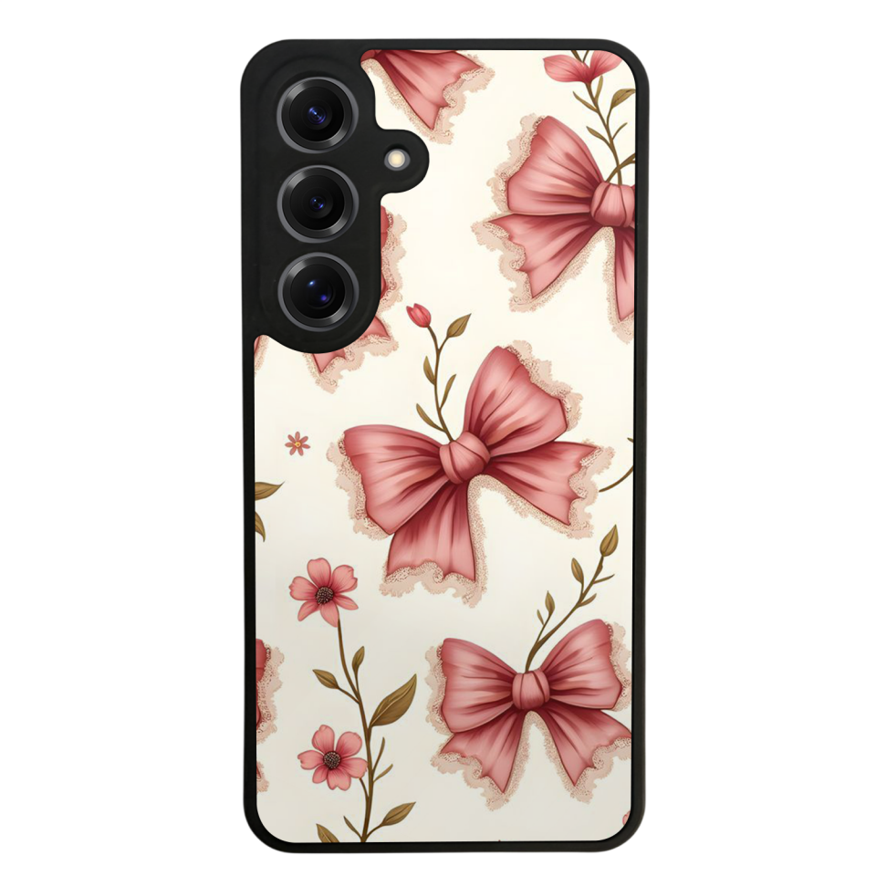 Samsung Galaxy S25 Uyumlu Kurdele Tasarımlı Glossy Premium Kılıf