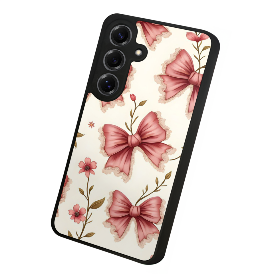 Samsung Galaxy S25 Uyumlu Kurdele Tasarımlı Glossy Premium Kılıf