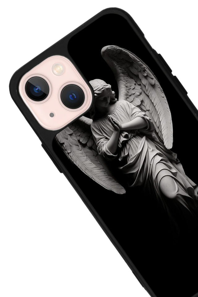 iPhone 14 Plus Uyumlu Melek Tasarımlı Glossy Premium Kılıf