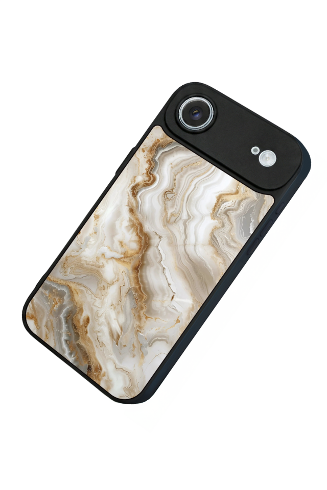 iPhone 17 Air Uyumlu Mermer Marble Tasarımlı Glossy Premium Kılıf