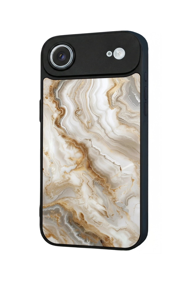 iPhone 17 Air Uyumlu Mermer Marble Tasarımlı Glossy Premium Kılıf