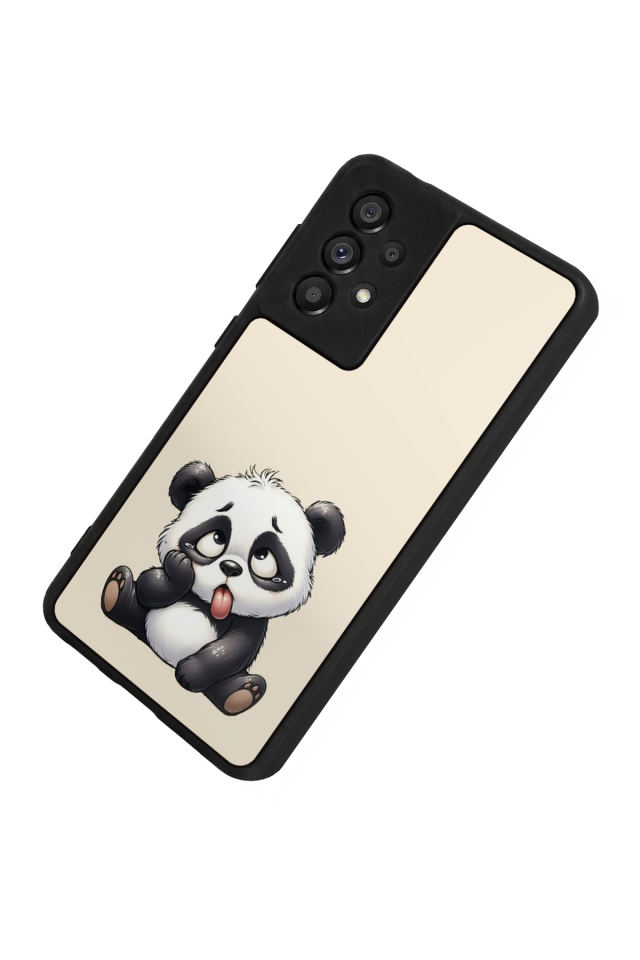 Samsung Galaxy A73 Uyumlu Panda Tasarımlı Glossy Premium Kılıf