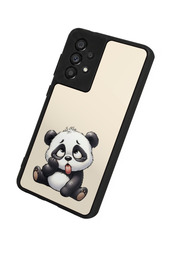 Samsung Galaxy A73 Uyumlu Panda Tasarımlı Glossy Premium Kılıf
