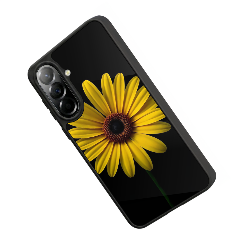 Samsung Galaxy A57 Uyumlu Papatya Tasarımlı Glossy Premium Kılıf